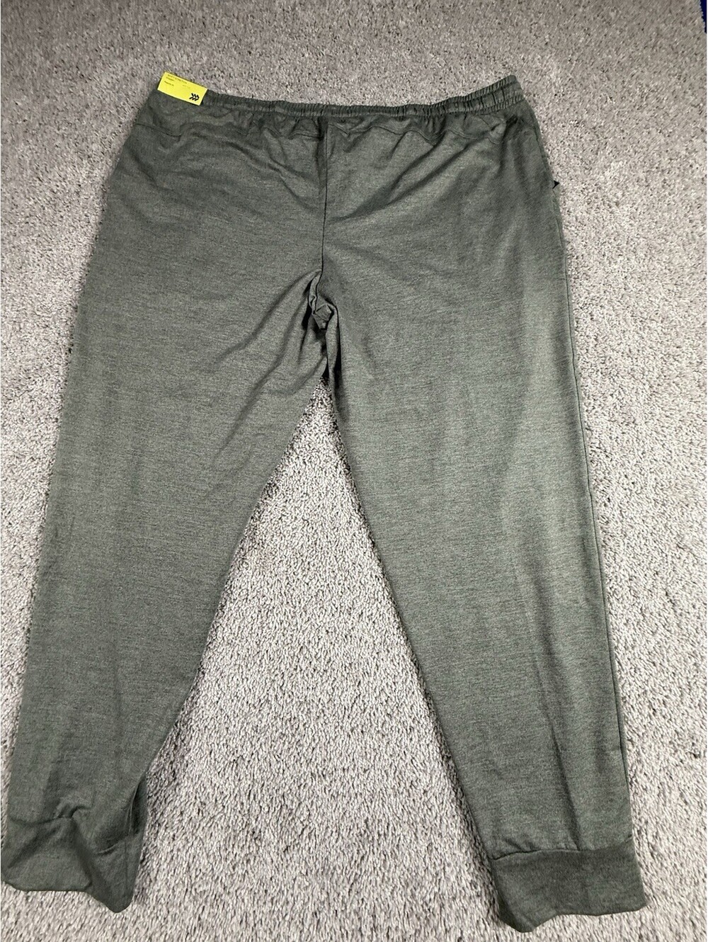 NWT All In Motion Men’s Joggers Size XXL Green Zip Pockets - Picture 8 of 10